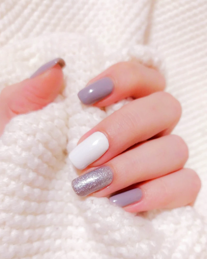 Ombre nail art in soft pink to white, student work at Finenticee Academy, Bhubaneswar
